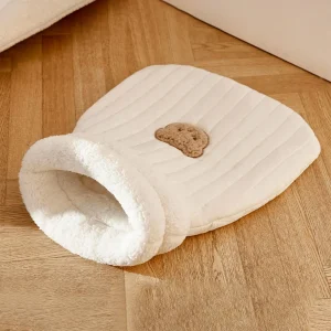 Cat Sleeping Bag and Tunnel Bed – Soft Plush Cave for Indoor Cats and Small Dogs