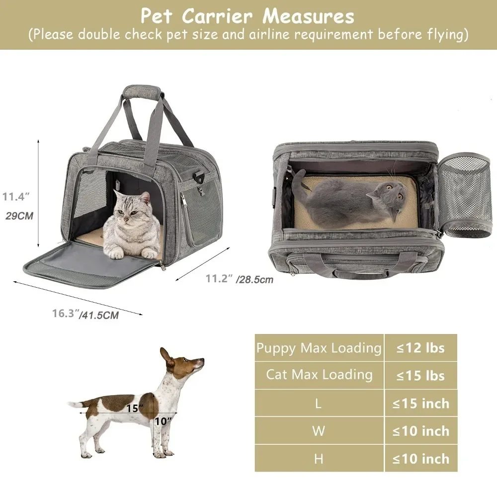 Portable Handheld Pet Bag for Cats and Dogs – Breathable Canvas Space Cabin Carrier - Image 4
