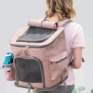 Breathable Foldable Pet Travel Backpack for Cats and Dogs – Large Capacity Outdoor Carrier