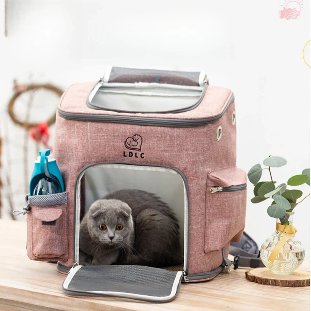Breathable Foldable Pet Travel Backpack for Cats and Dogs – Large Capacity Outdoor Carrier - Image 4