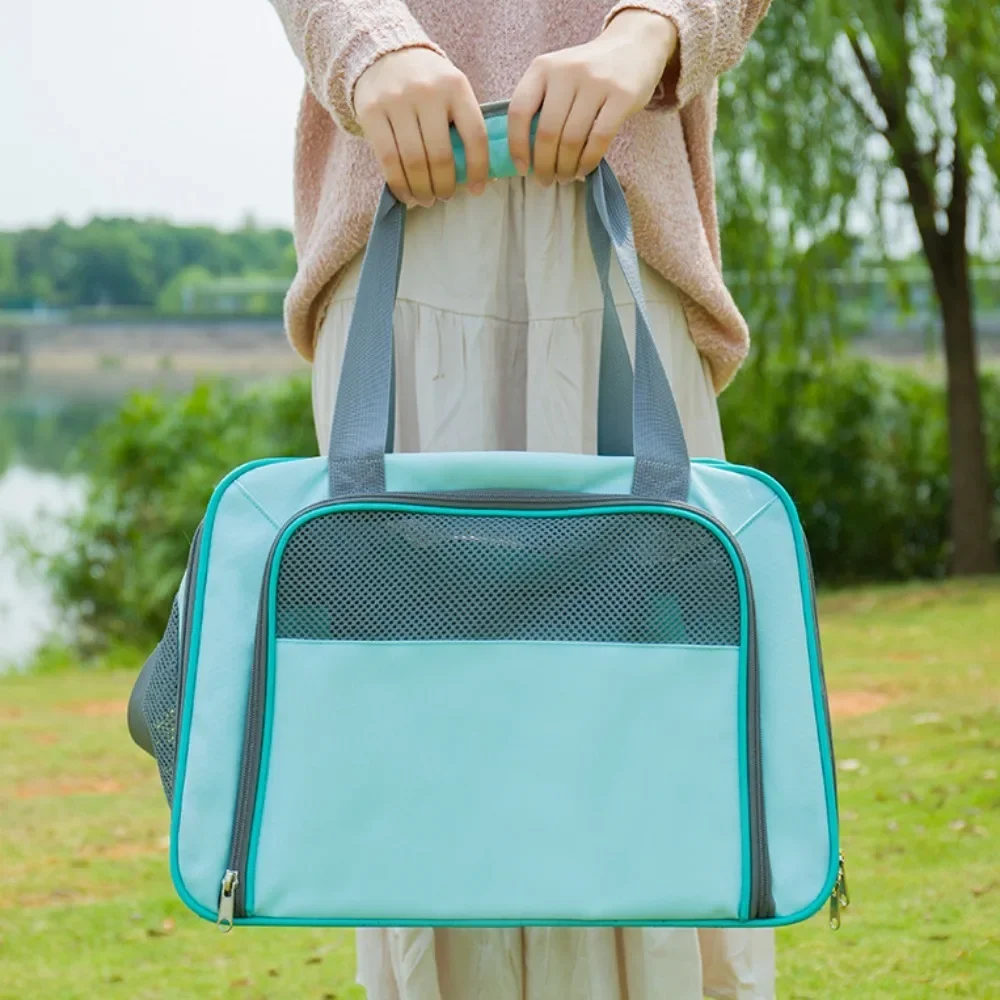 Portable Handheld Pet Bag for Cats and Dogs – Breathable Canvas Space Cabin Carrier - Image 2