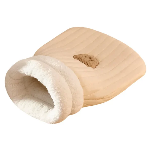 Plush Cat Tunnel Nest – Funny Warm Cave Bed for Indoor Kittens and Puppies - Image 2