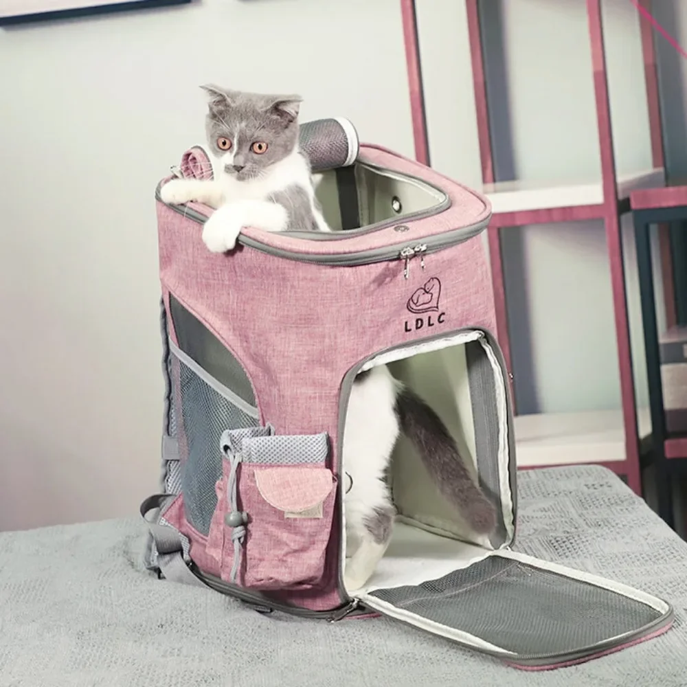 Breathable Foldable Pet Travel Backpack for Cats and Dogs – Large Capacity Outdoor Carrier - Image 3