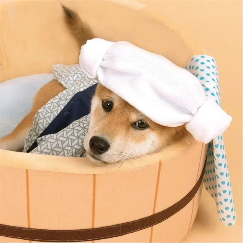 Korean Style Hot Spring Cat Bed – Detachable Dog Bathtub Nest for Small Pets - Image 4