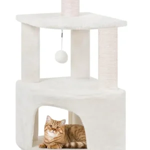 Cat Tower with Condo and Hammock – Multi-Level Cat Furniture Activity Center