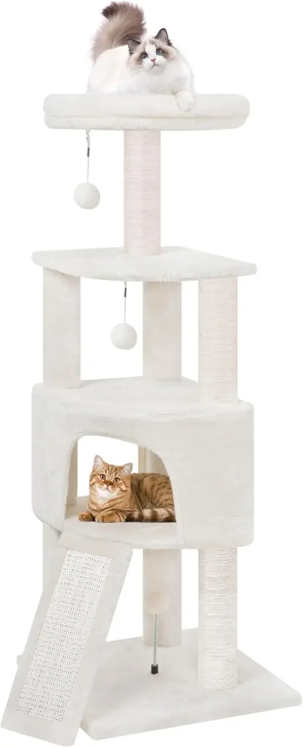 Cat Tower with Condo and Hammock – Multi-Level Cat Furniture Activity Center