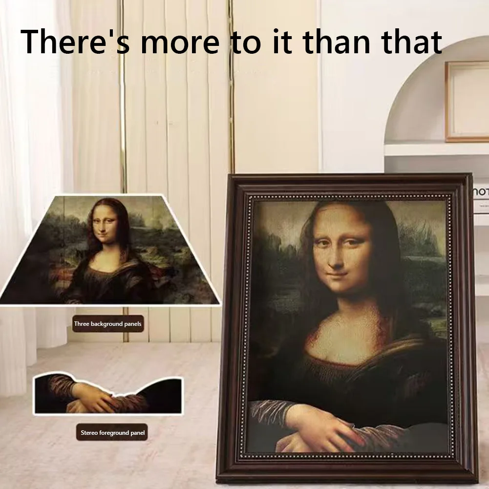 Art Frame Cat Bed – Mona Lisa Style Multi-Function Cat Cave and House - Image 2