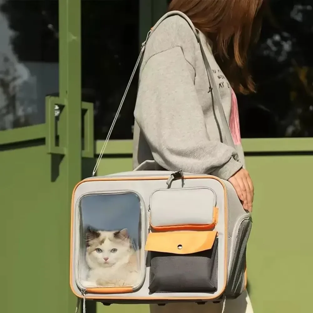 Large Space Pet Travel Backpack – Windproof Outdoor Cat and Dog Carrier - Image 5