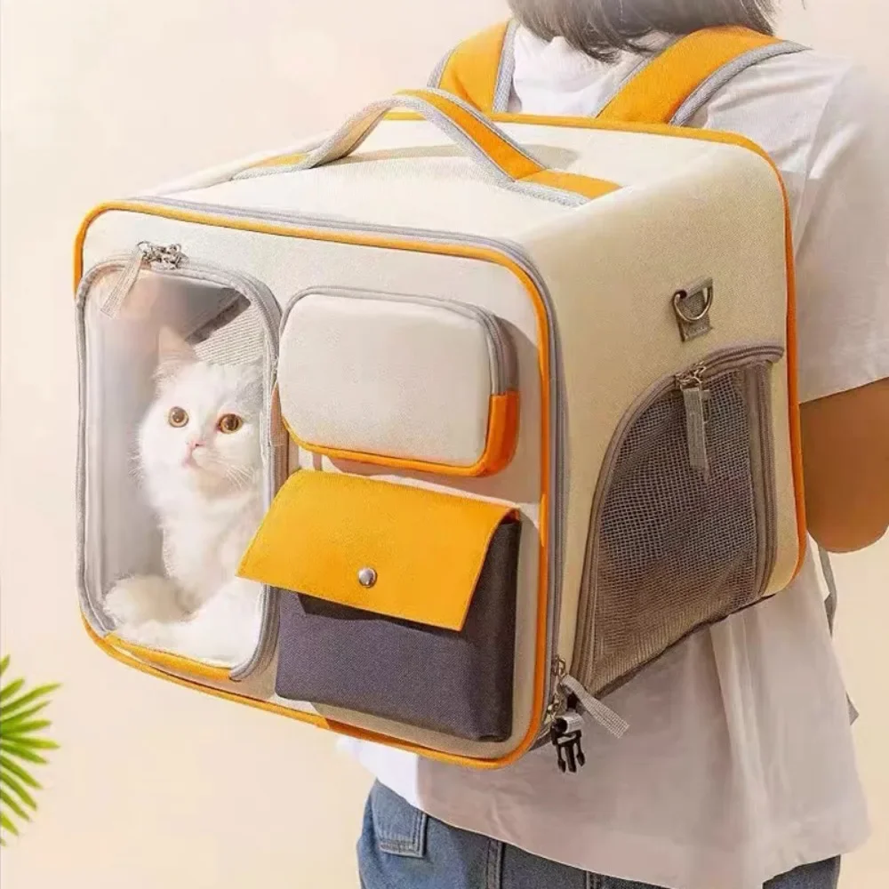 Large Space Pet Travel Backpack – Windproof Outdoor Cat and Dog Carrier - Image 6
