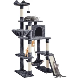 70-Inch Cat Tower Tree – Large Activity Climbing Furniture with Scratching Posts