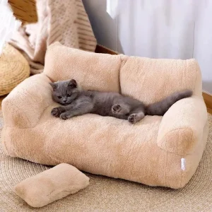 Soft Basket Cat Bed – Puppy Cushion and Pet House Accessory for Small Pets
