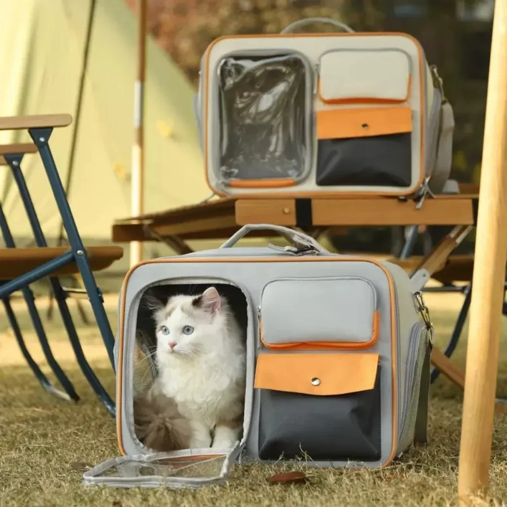 Large Space Pet Travel Backpack – Windproof Outdoor Cat and Dog Carrier - Image 3