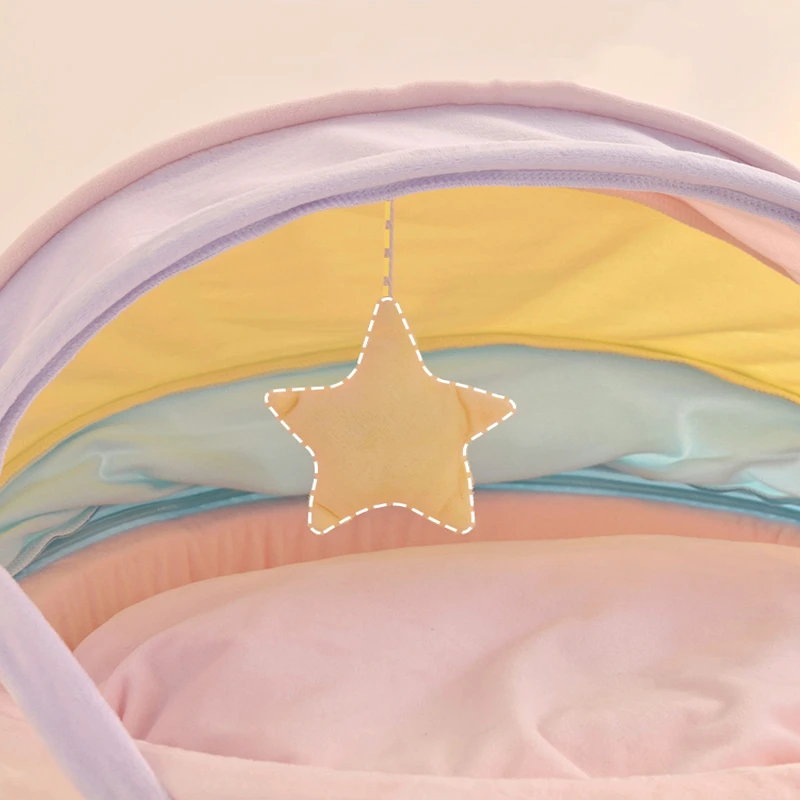 Rainbow Tent Cat House – Cute Warm Bed for Small Dogs and Indoor Cats - Image 6