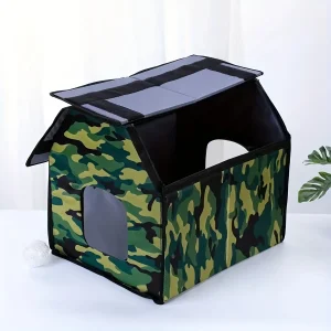 Portable Folding Pet Shelter – Winter Cat Bed for Small Dogs and Cats