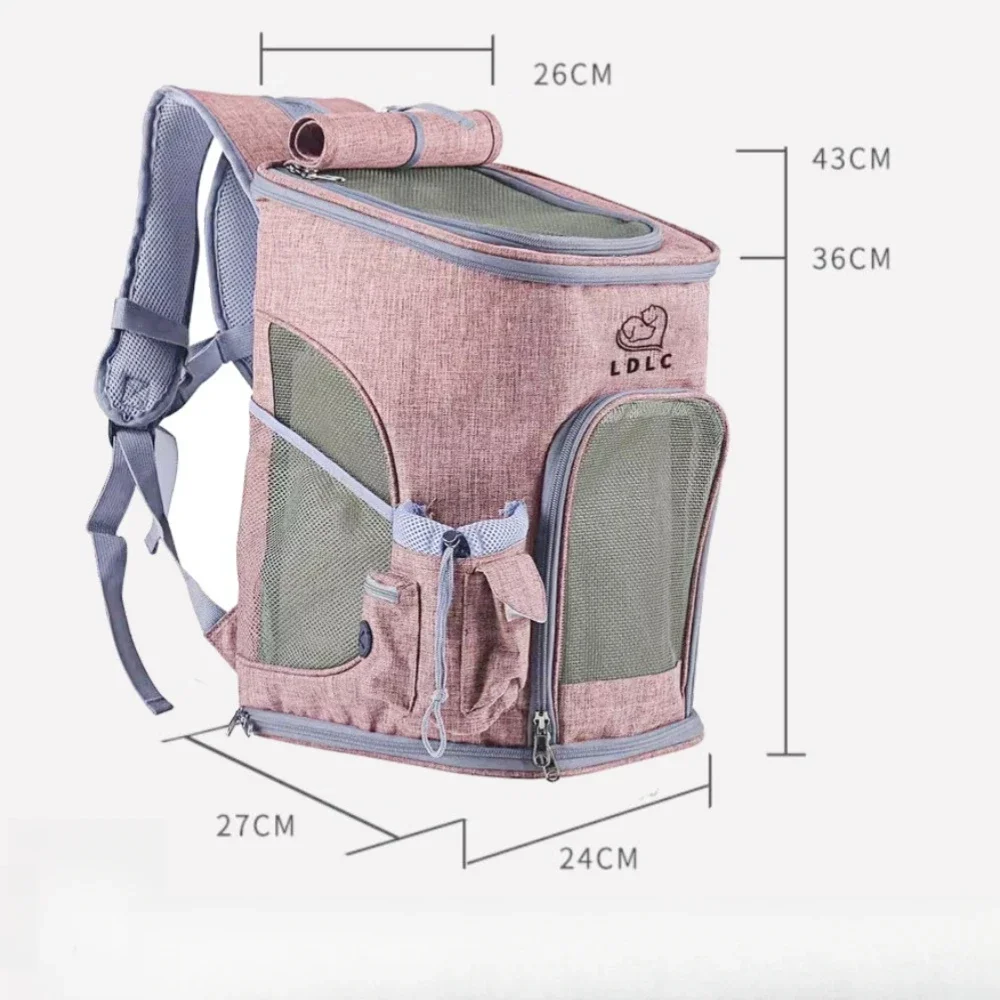 Breathable Foldable Pet Travel Backpack for Cats and Dogs – Large Capacity Outdoor Carrier - Image 6