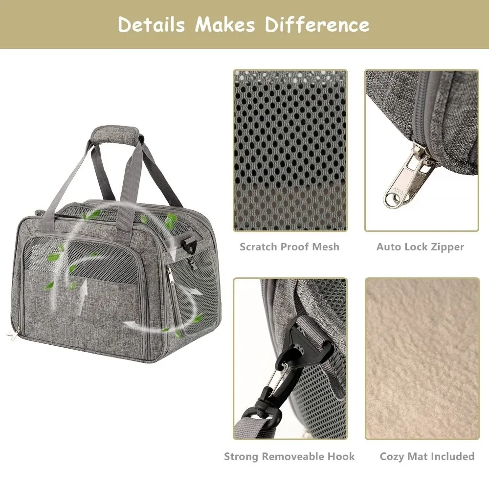 Portable Handheld Pet Bag for Cats and Dogs – Breathable Canvas Space Cabin Carrier - Image 5